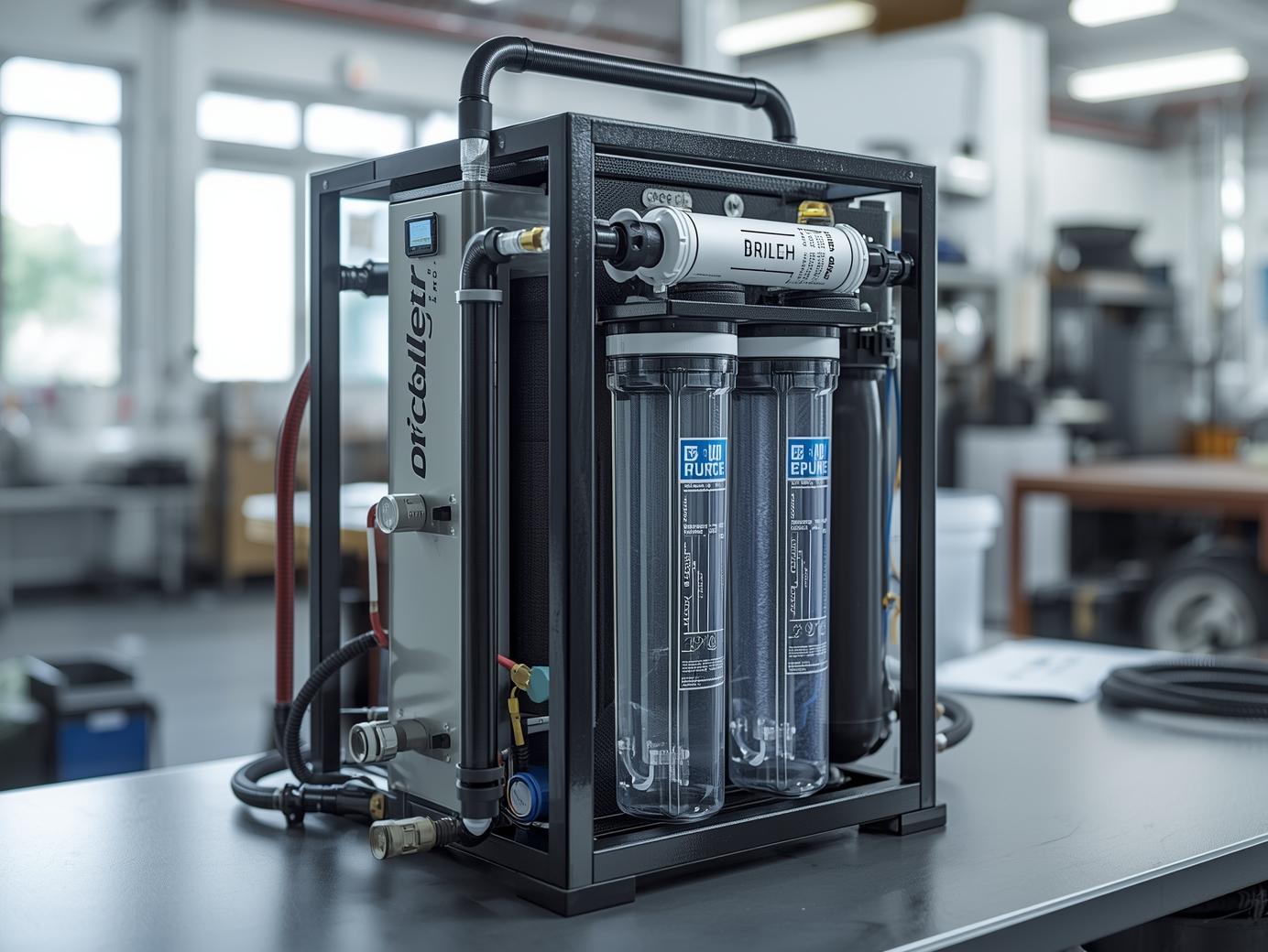 Water purification system for window cleaning